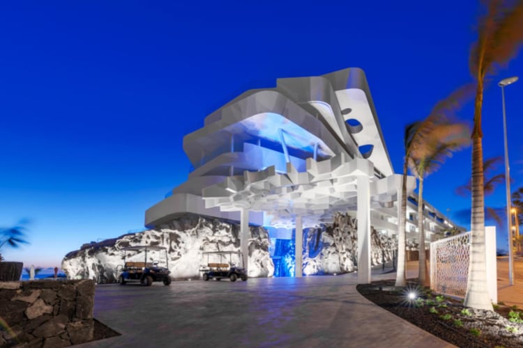 Exterior at night